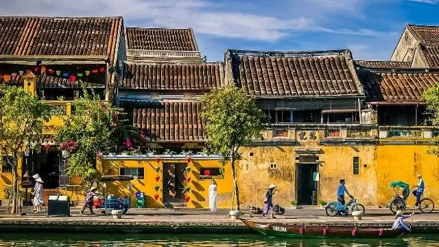 Hoi An Ancient Town with traditional lanterns and historic architecture - UNESCO World Heritage site